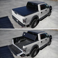 GMC SIERRA 1500 CREW CAB 5 FOOT 8 INCH BED HARD QUAD FOLD TONNEAU COVER