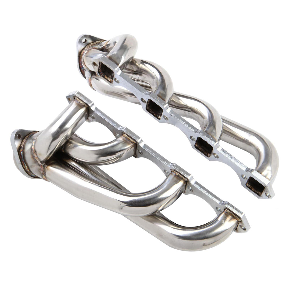 Shorty Headers Polished 1979-1993 Mustang 5.0L 1-3/4 Inch 304SS Shorty Header Polished Finish FlowTech