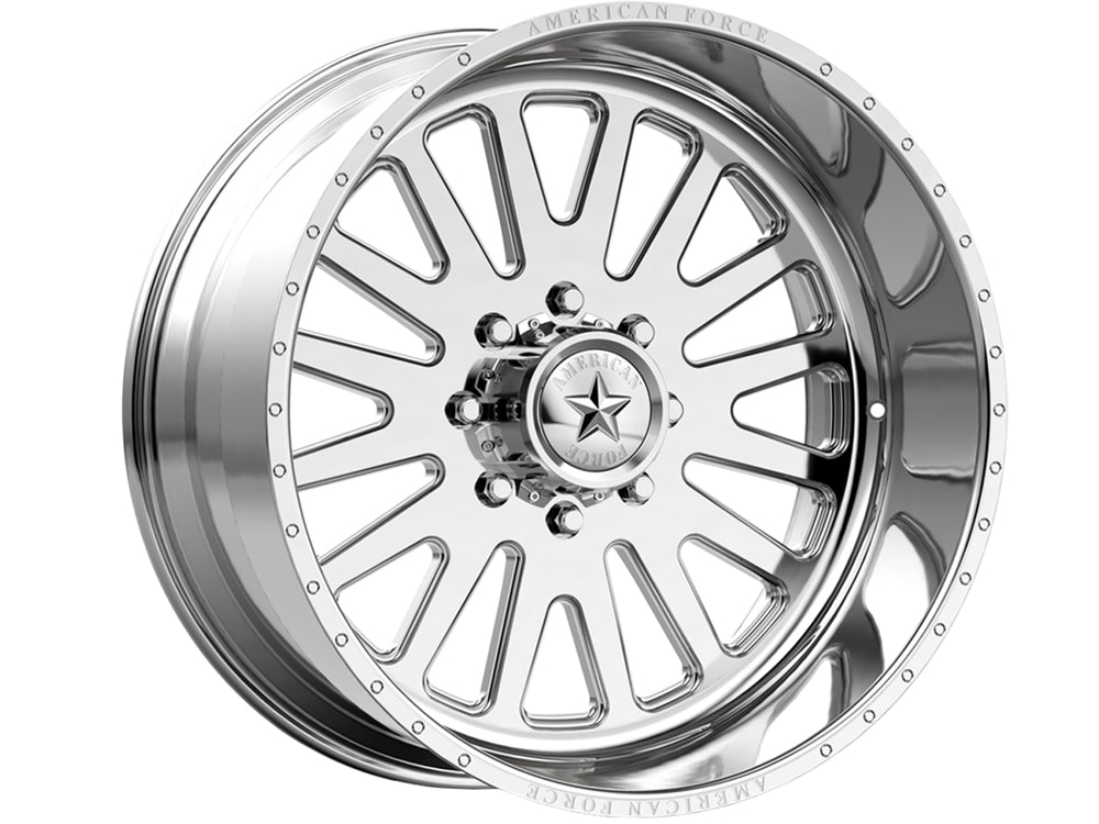 ~(70 lbs. 30X27X15)~ 1994-2018 DODGE RAM 2500 American Force 24x12 Atom SS 8x6.5 122mm Polished