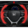 Buddy Club Sport Steering Wheel Civic 12-15 -Time Attack (RED) Leather