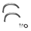 Black Pocket/Rivet Style Smooth Finish Front Fender Flares For 2019 Chevrolet Silverado 1500 Ld, 2014-2018 Silverado 1500, 2015-2019 Silverado 2500 Hd/3500 Hd (Excludes Dually) Fits 78.8/97.8 Inch Bed Bushwacker