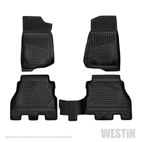 ~(8 lbs. 32X24X3)~ Wrangler JL Unlimited 4Dr 2018-2019 Profile Floor Liners Front and 2nd Row