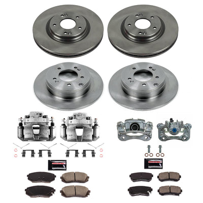 Power Stop 16-19 Kia Optima Front & Rear Autospecialty Kit w/Cals