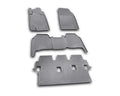 ~(12 lbs. 33X20X6)~ Profile Liners Front 2nd and 3rd Row Set Black Land Cruiser 2008-2013