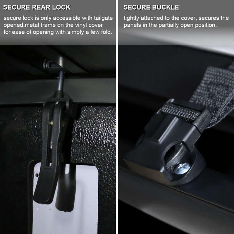 KC 1.5 CAB 6 FOOT 1 INCH HARD QUAD FOLD TONNEAU COVER
