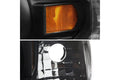 PROJECTOR HEADLIGHTS BLACK HOUSING CLEAR LENS