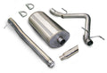 3.0 Inch Cat-Back Sport Single Side Exit Exhaust 4.0 Inch Slash Cut Polished Tip 07-08 Silverado Sie
