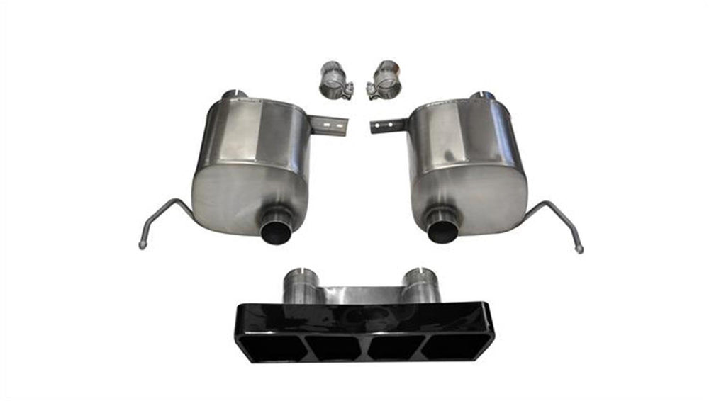 2.75 Inch Valve-Back Xtreme Exhaust Dual Rear Exit Polygon Black Tip 14-Present Chevy Corvette C7 Pl