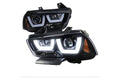 PROJECTOR HEADLIGHT- GLOSSY BLACK W