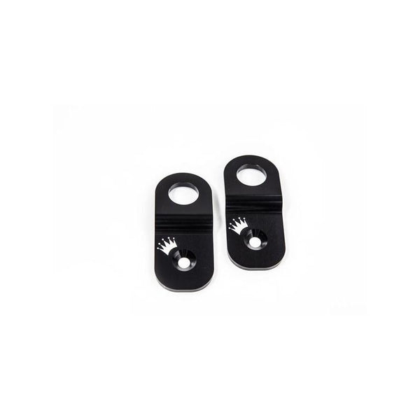 TurboXS Radiator Stay PAIR; 2002-2007 WRX; 2004-2007 STi; w/o OEM Hood Prop Mounting Hole; Silver