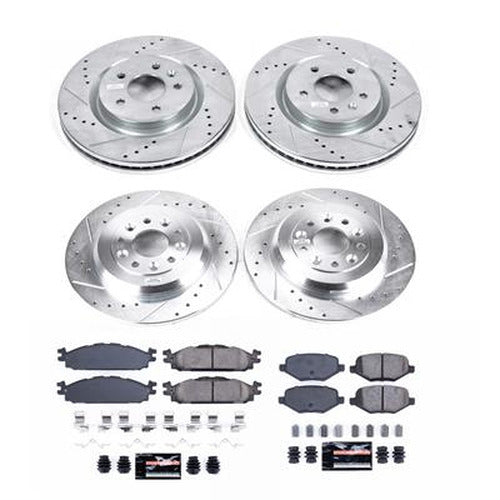 Power Stop 11-19 Lincoln MKT Front & Rear Z23 Evolution Brake Kit