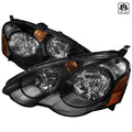 02-04 ACURA RSX HEADLIGHTS BLACK