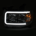 1519 CANYON PROJECTOR HEADLIGHTS W/PLANK STYLE DESIGN CHROME W/AMBER