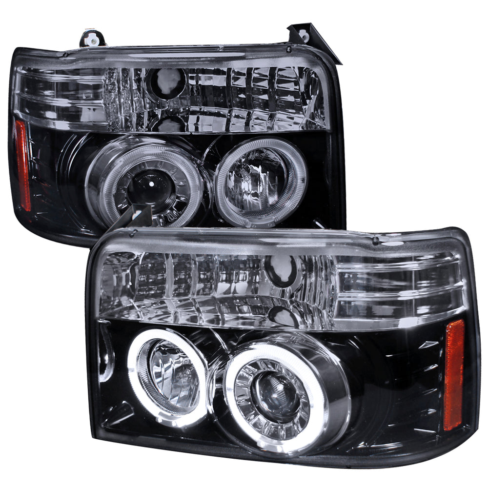 PROJECTOR HEADLIGHT GLOSS BLACK HOU