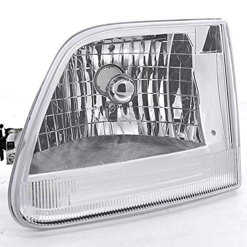 EURO HEADLIGHT CLEAR LENS CHROME HO