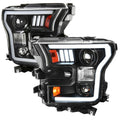 LED PROJECTOR HEADLIGHTS - CLEAR LENS WITH MATTE BLACK HOUSING