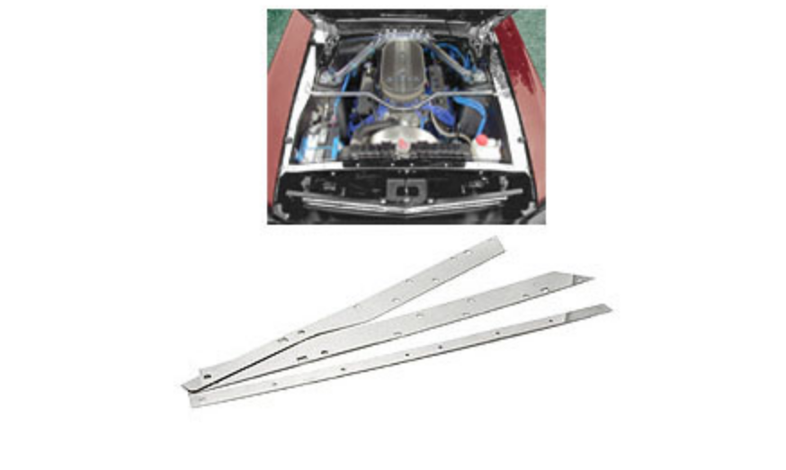 65-66 UNDERHOOD STAINLESS TRIM
