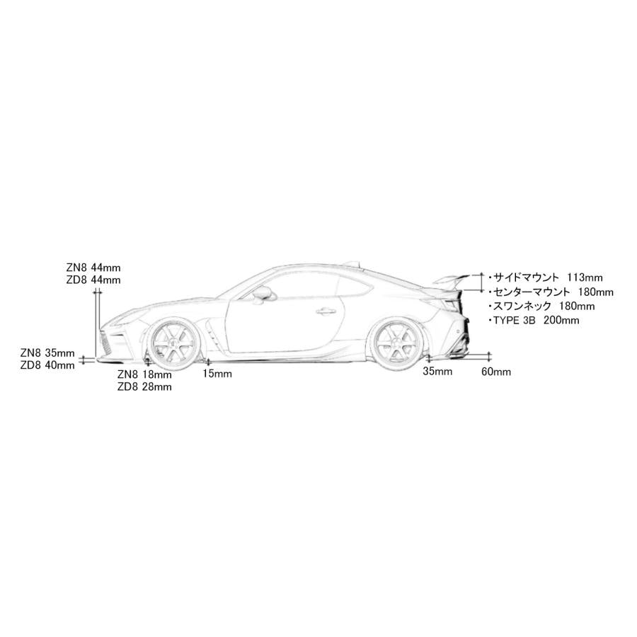 Greddy ROCKET BUNNY 86/FRS/BRZ V2 FRONT FENDER EXT - LEFT