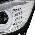 F30 PROJECTOR HEADLIGHTS CHROME HOUSING WITH CLEAR LENS