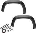 Black Extendafender Style Smooth Finish Front Fender Flares For 2010-2018 Dodge Ram 2500, 3500 (Excludes R/T) Bushwacker