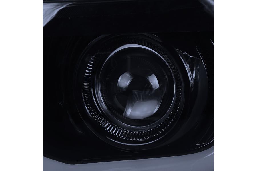 PROJECTOR HEADLIGHT GLOSSY BLACK SM