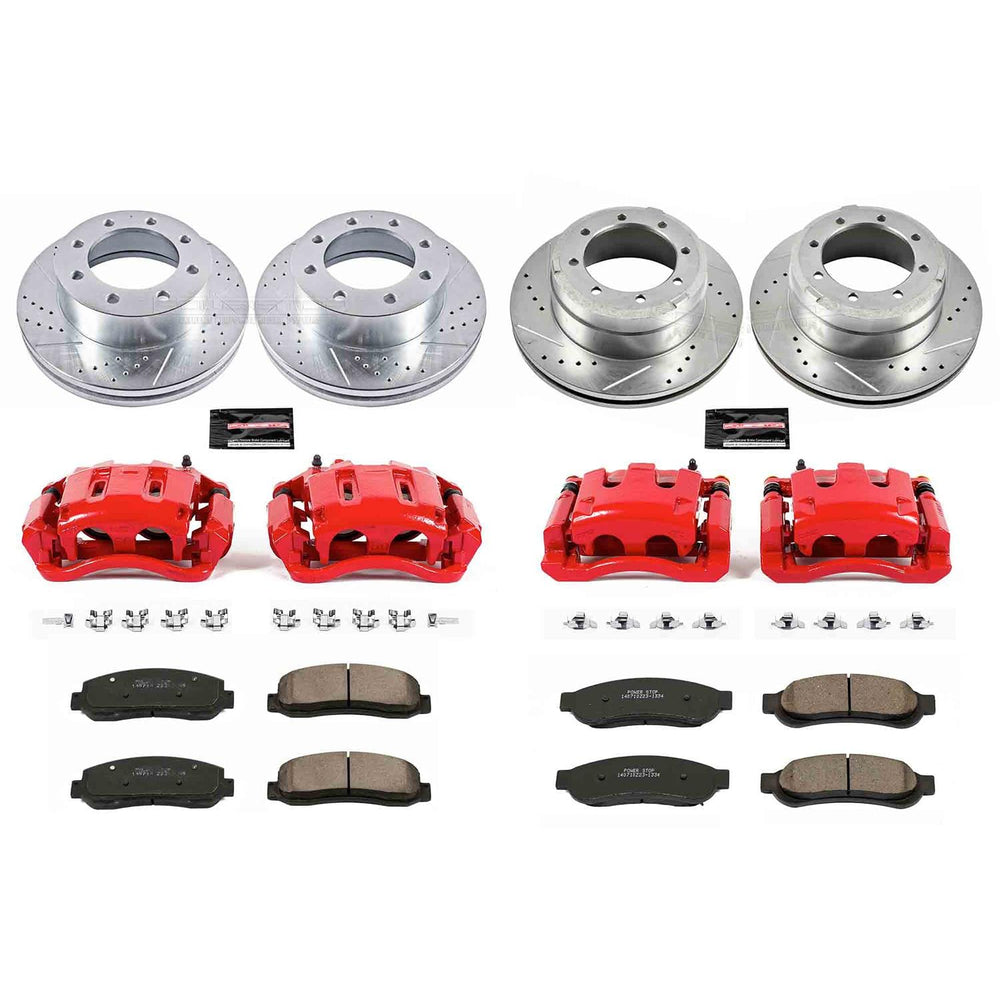 Power Stop 10-11 Ford F-350 Super Duty Z23 Evolution Kit w/ Calipers - Front and Rear