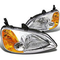 CRYSTAL HOUSING HEADLIGHTS CHROME