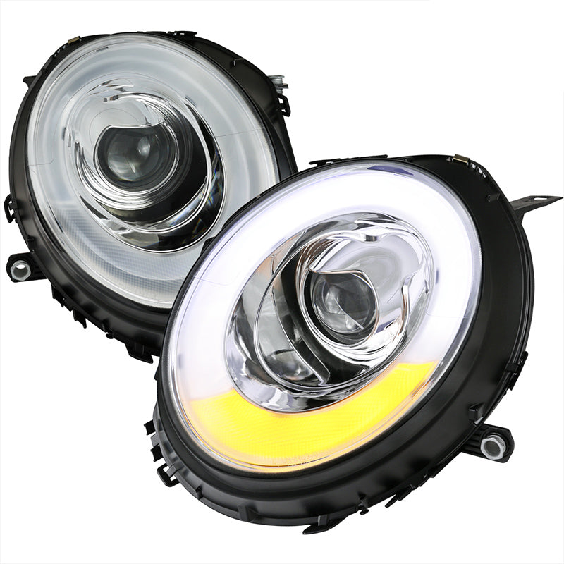 CHROME PROJECTOR HEADLIGHTS WITH LI