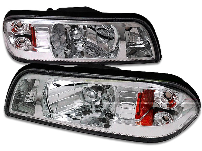 PROJECTOR HEADLIGHT GLOSSY BLACK