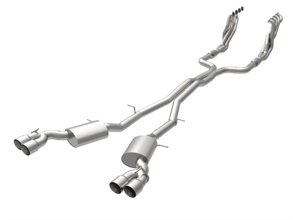 2' HEADERS & GREEN EXHAUST KIT W/SS