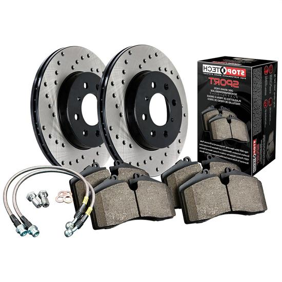 Sport Axle Pack; Drilled; Front w/BL