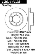 StopTech Drilled Sport Brake Rotor