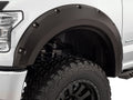 Black Max Coverage Pocket/Rivet Style Smooth Finish 4-Piece Fender Flare Set For 2014-2018 Chevrolet Silverado 1500 Fits 69.3 Inch Bed Bushwacker