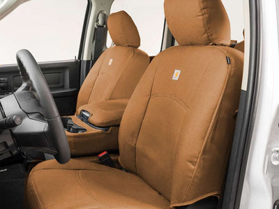Covercraft 13-18 Dodge Ram Carhartt PrecisionFit Custom Front Row Seat Covers - Brown