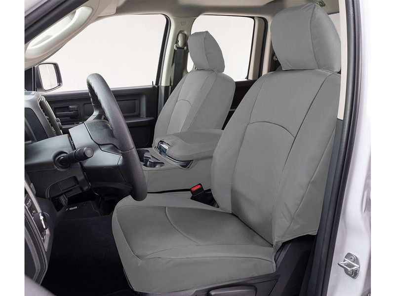 Covercraft 13-18 Dodge Ram Endura PrecisionFit Custom Front Row Seat Covers - Silver/Silver