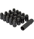 McGard SplineDrive Lug Nut (Cone Seat) M12X1.25 / 1.24in. Length (Box of 50) - Black (Req. Tool)