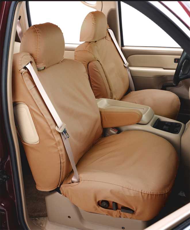 2022 OUTBACK POLYCOTTON SEATSAVER CUSTOM FRONT ROW SEAT COVERS TAN