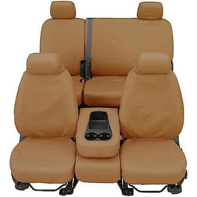 CUSTOM SEAT SAVER SECOND ROW POLYCOTTON TAN