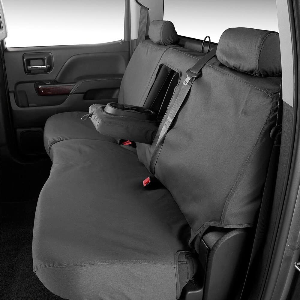 CUSTOM SEAT SAVER SECOND ROW POLYCOTTON CHARCOAL