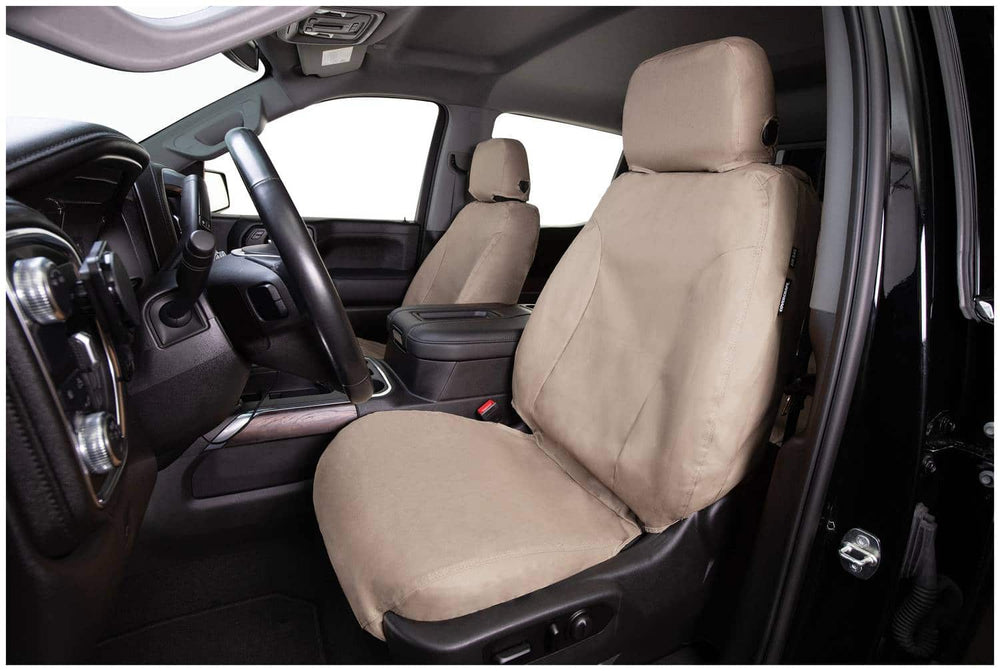 1620 MAZDA CX9 POLYCOTTON SEATSAVER CUSTOM SECOND ROW SEAT COVERS TAUPE