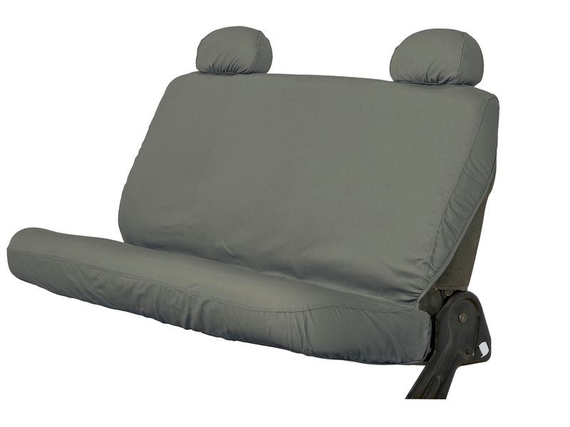 21C BRONCO POLYCOTTON SEATSAVER CUSTOM SECOND ROW SEAT COVERS MISTY GREY