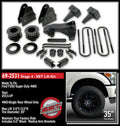 RLS - 3.5 SST Lift Kit with 5 Flat Blocks for 2 Piece Drive Shaft without Shocks Fits Ford F250 F350 F450 2011-2016
