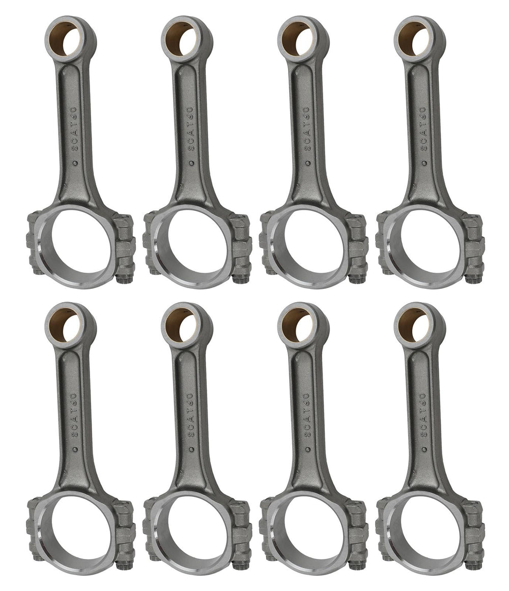 CHEVY PRO STOCK IBEAM CONNECTING RODS PRESSED 3/8IN ARP CAP SCREW BOLTS 6.000 ROD LENGTH