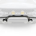 Front Bumper Top Small Hoop Black Mild Steel includes 2 4 Inch Round White ZROADZ LED Lights and Universal Wiring Harness Fits Heavy Duty Modular Bumper Models Only