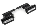 ~(15 lbs. 26X15X6)~ 2010-2014 FORD F150-RAPTOR: Front Bumper Side Opening LED Light Bar Mount KIT with Two 6 IN Inch Led Light Bars (Includes Universal Wiring Harness)