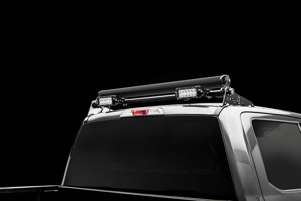 ~(20 lbs. 59X11X3)~ 2017-2017 Ford F250/F350 Except Std Cab: Modular Rear Roof LED Light Bar Mounts - Multi Mount - Multi Directional - 55 Inches