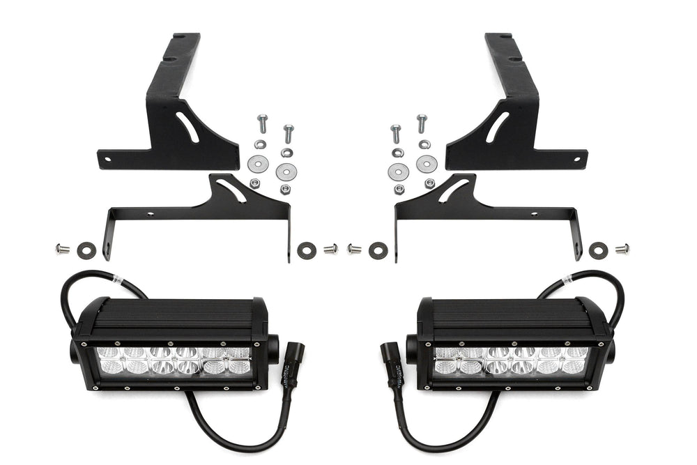1519 SILVERADO 2500/3500 DIESEL REAR BUMPER LED KIT UNDER REAR BUMPER MILD STEEL BLACK