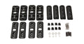 Rhino-Rack 10-17 Mitsubishi Lancer 5 Door Hatch Vortex RCL Ditch Mount 2 Bar Roof Rack - Black