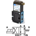 4-Way Solenoid Poppet Valve
