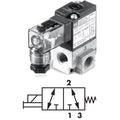 3-Way Solenoid Poppet Valve, 24Vdc
